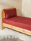 Westside Home Dark Red Solid Single Bed Fitted Sheet and Pillowcase Set