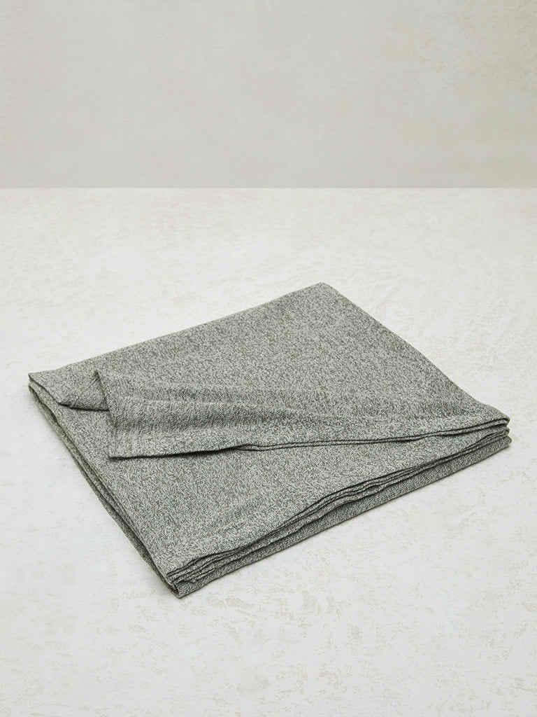 Westside Home Green Melange Single Throw