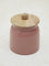 Westside Home Pink Text Design Coffee Jar with Wooden Lid