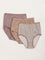 Wunderlove Taupe Cotton Blend Full Briefs - Pack of 3