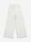 Y&F Kids Off-White High-Rise Cotton Blend Pants