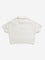 Y&F Kids Off-White Knit-Textured Cotton T-Shirt