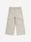 HOP Kids Beige Cargo-Style Relaxed - Fit Mid - Rise Jeans