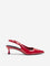 LUNA BLU Red Slingback Kitten Shoes