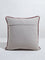 Westside Home Dusty Rose Tulip Embroidered Cushion Cover