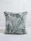 Westside Home Aqua Tulip Embroidered Cushion Cover