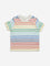 HOP Kids Multicolour Stripe Design Cotton Blend T-Shirt