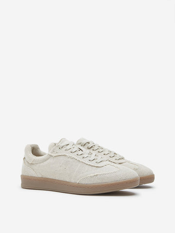 LUNA BLU Beige Lace-Up Sneakers