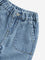 HOP Kids Blue Heart Printed Relaxed - Fit High - Rise Jeans