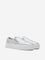 LUNA BLU Silver Solid Slip-On Shoes