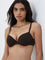 Wunderlove Dark Brown Self-Striped Underwired Bra