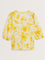 Gia Yellow Floral Printed Cotton Blend Blouse