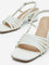 LUNA BLU White Multi-Strap Sandals