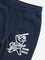 HOP Kids Navy Printed Mid-Rise Cotton Blend Joggers