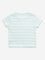 Y&F Kids Sage Striped Ribbed Textured Cotton Blend T-Shirt