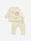 HOP Baby Yellow Animal Design Cotton T-Shirt with Pants Set