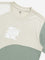 Y&F Kids Beige Colour-Blocked Design Cotton T-Shirt