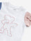 HOP Baby White Animal Patterned Cotton T-Shirt