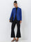 Wardrobe Blue Solid Blazer