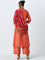 Vark Coral Floral Embellished Kurta, Pants And Dupatta Set