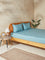 Westside Home Dusty Blue King Bed Flat Sheet and Pillowcase Set