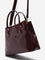 Westside Accessories Maroon Textured Shoulder Bag