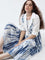 Bombay Paisley Blue Tiered Cotton Dress with Jacket