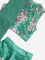 Utsa Kids Jade Green Floral Printed Ghagra, Choli with Dupatta Set (2-8 Years)