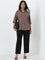 Gia Dark Brown Solid Shirt