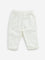 HOP Baby White Mid-Rise Cotton Blend Pants