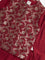 Utsa Kids Red Floral Design Jacket, Kurta and Pants Set (8-14 years)