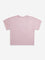 HOP Kids Pink Text Embossed Cotton T-Shirt