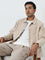 WES Casuals Light Beige Relaxed-Fit Jacket