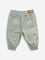 HOP Baby Light Olive High-Rise Cotton Blend Joggers