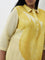 Diza Yellow Floral Printed A-Line Cotton Kurta