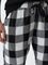 Wunderlove Black Checkered Mid-Rise Pyjamas