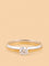 Classic Dual Tone Solitaire Lab Diamond Ring