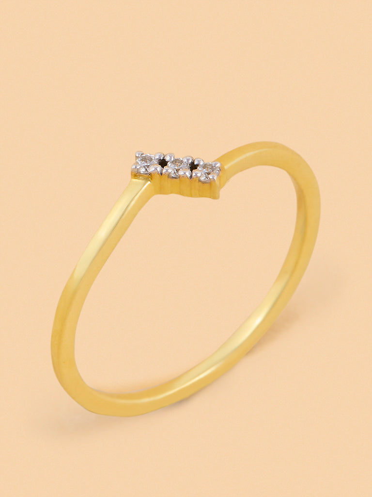 Chic Ring with Cluster Set Lab Diamond