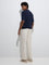 Ascot Beige Relaxed-Fit Mid-Rise Cotton-Blend Chinos