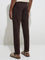 Ascot Dark Brown Relaxed-Fit Mid-Rise Jeans