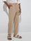 ETA Taupe Relaxed-Fit Mid-Rise Cotton Chinos