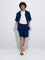 ETA Indigo Relaxed-Fit Mid-Rise Cotton-Blend Shorts