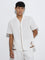 ETA White Embroidered Relaxed-Fit Linen Shirt