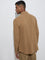ETA Brown Crinkled-Textured Relaxed-Fit Cotton Shirt