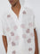 ETA White Floral Embroidered Relaxed-Fit Cotton Shirt