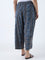 Diza Blue Stripe Patterned Ethnic Pants