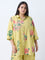 Diza Yellow Floral Pattern Tunic
