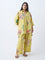 Diza Yellow Floral Pattern Tunic