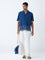 ETA Indigo Crinkle-Textured Relaxed-Fit Cotton Shirt