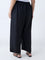 Diza Black Solid Pants
